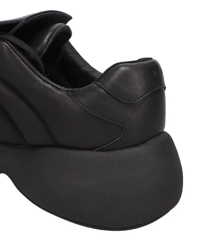COW LEATHER PUFFER CLEAT TRAINER