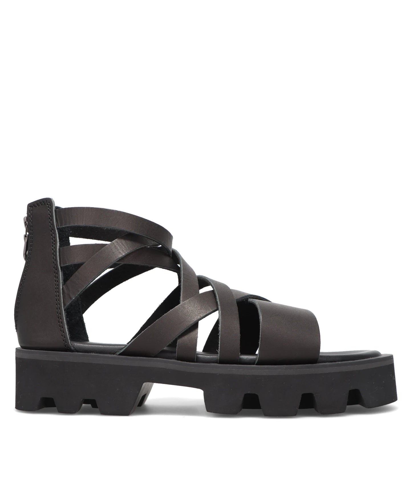CS BACK ZIP GLADIATOR SANDALS