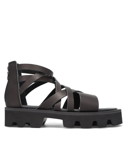 CS BACK ZIP GLADIATOR SANDALS