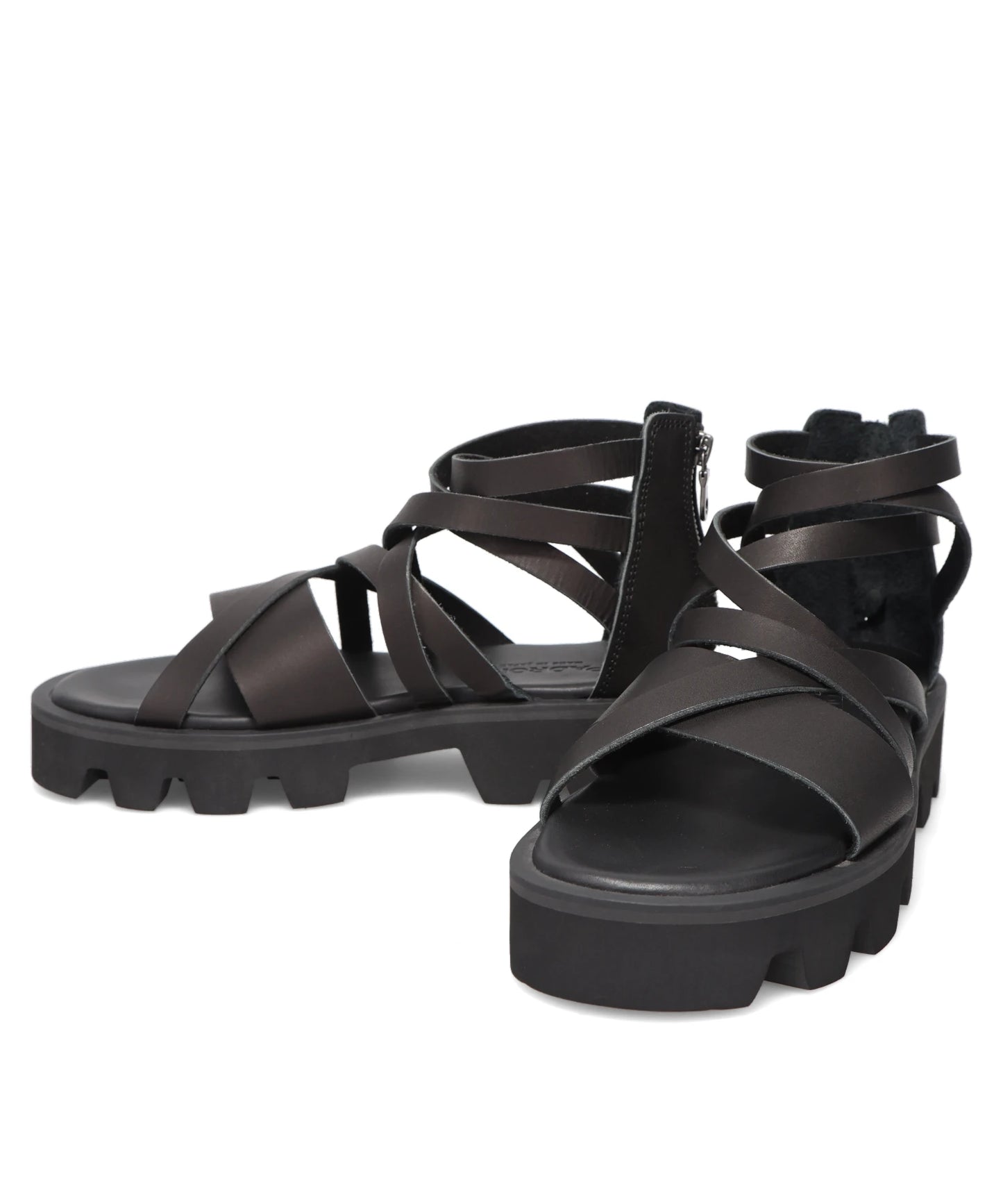 CS BACK ZIP GLADIATOR SANDALS