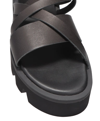 CS BACK ZIP GLADIATOR SANDALS