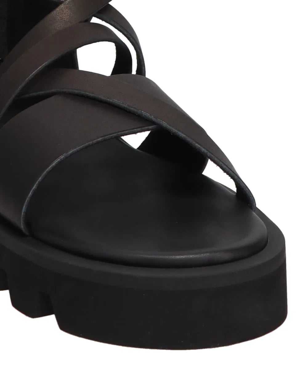 CS BACK ZIP GLADIATOR SANDALS