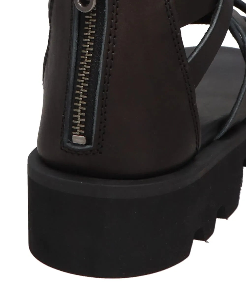 CS BACK ZIP GLADIATOR SANDALS