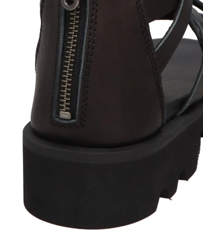 CS BACK ZIP GLADIATOR SANDALS