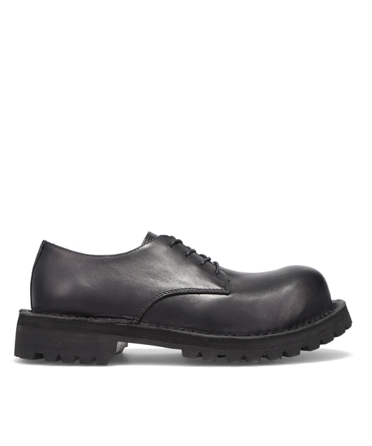 "D" BUCKLE LEATHER SHOES