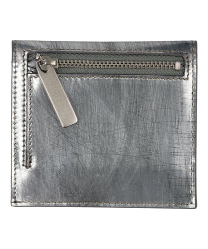 LEATHER WALLET COMPACT- SCRATCH SIL