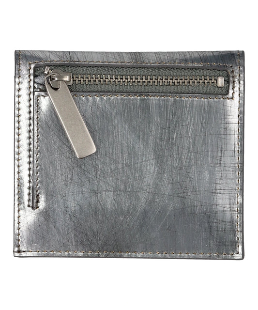 LEATHER WALLET COMPACT- SCRATCH SIL