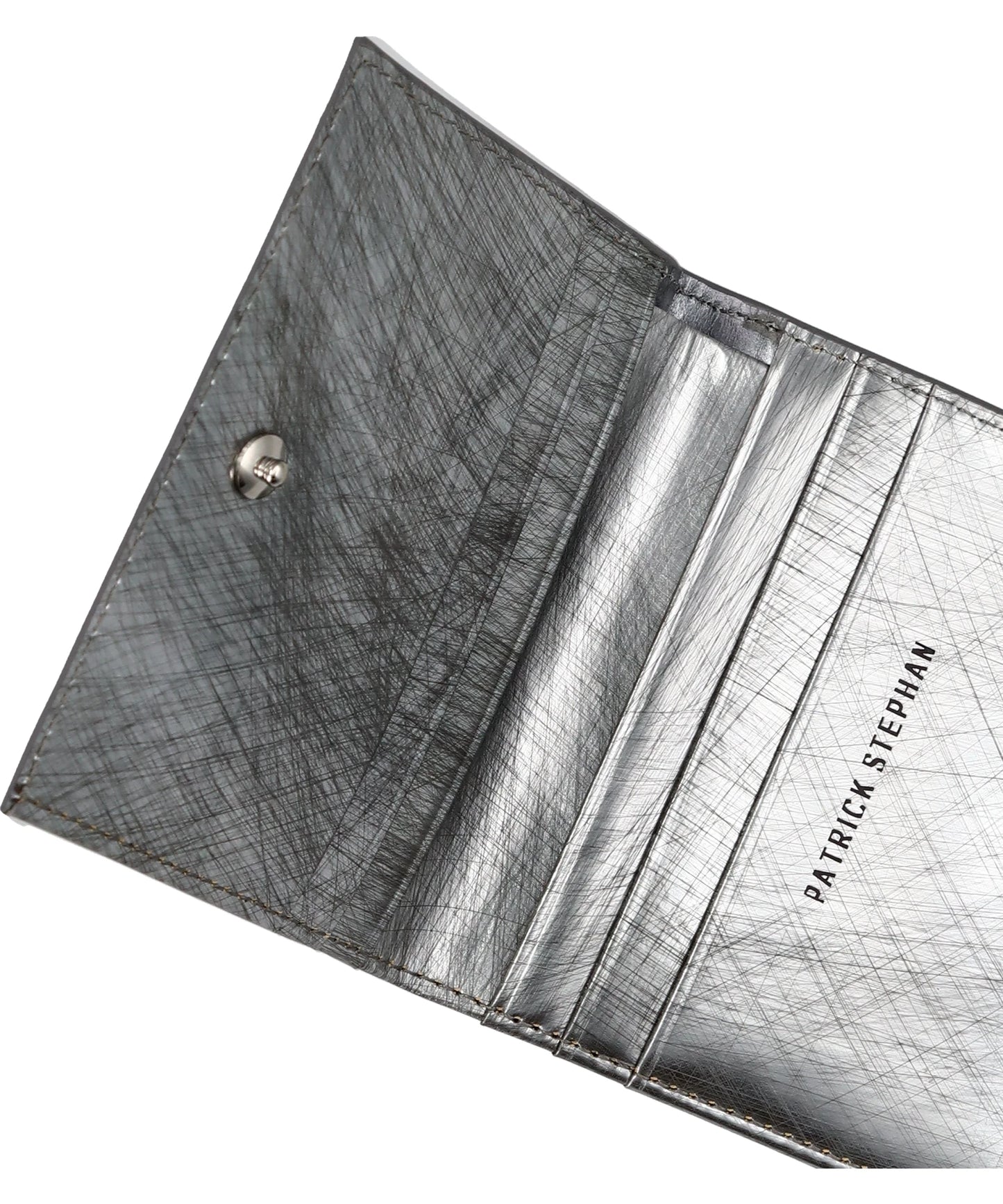 LEATHER WALLET COMPACT- SCRATCH SIL