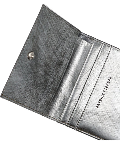 LEATHER WALLET COMPACT- SCRATCH SIL