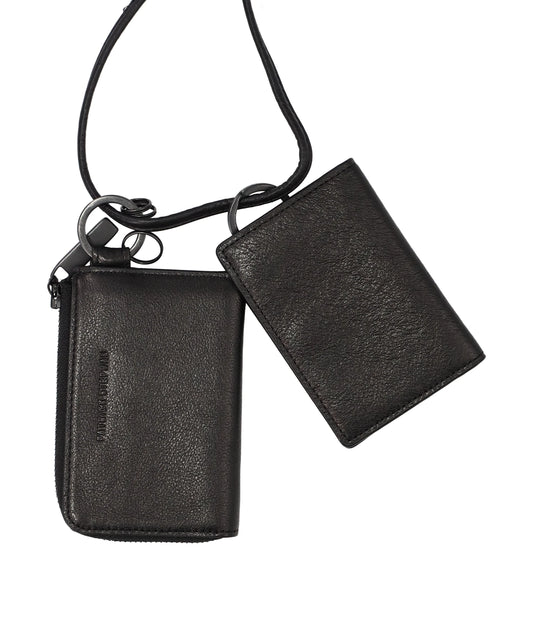 PATRICK STEPHAN(パトリックステファン)LEATHER WALLET ＆ CARD CASE EMPTY-HANDED- BLACK