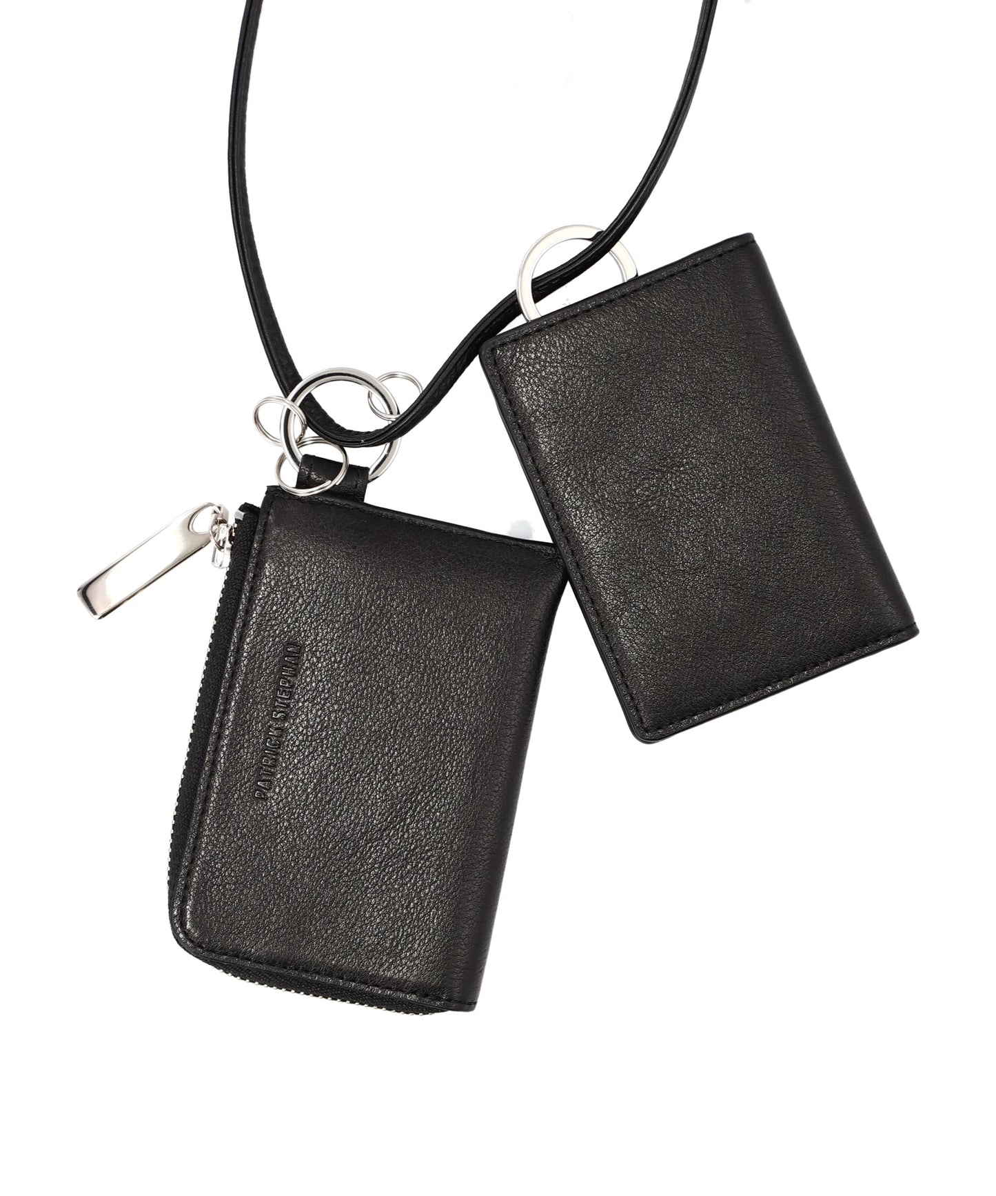 LEATHER WALLET ＆ CARD CASE EMPTY-HANDED- S.BLACK