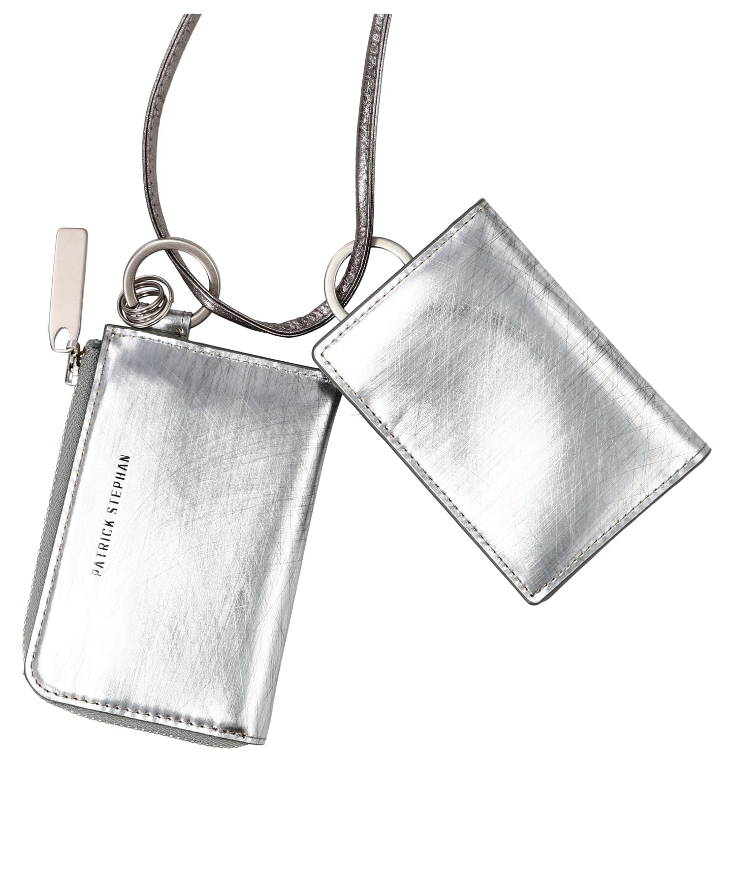 LEATHER WALLET ＆ CARD CASE EMPTY-HANDED- SCRATCH SIL