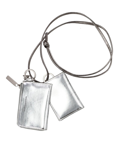 LEATHER WALLET ＆ CARD CASE EMPTY-HANDED- SCRATCH SIL