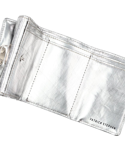 LEATHER TRIFOLD WALLET CARTABLE- SCRATCH SIL