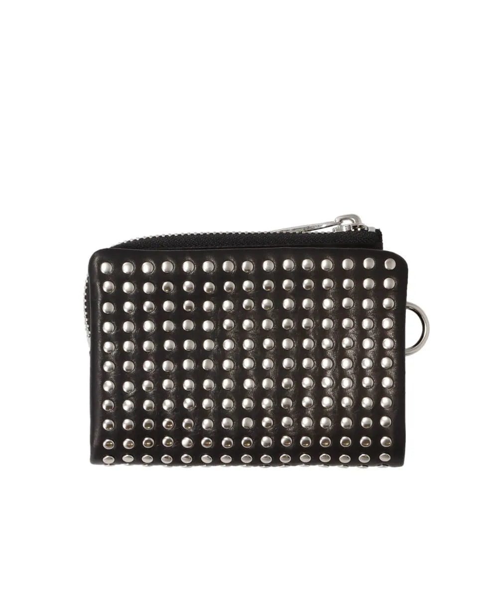LEATHER MICRO WALLET “ALL-STUDS”2