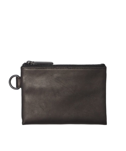 LEATHER WIDE COIN CASE “FLAT”