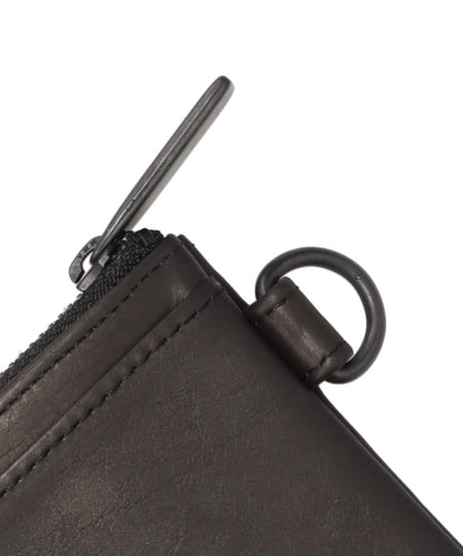 LEATHER WIDE COIN CASE “FLAT”