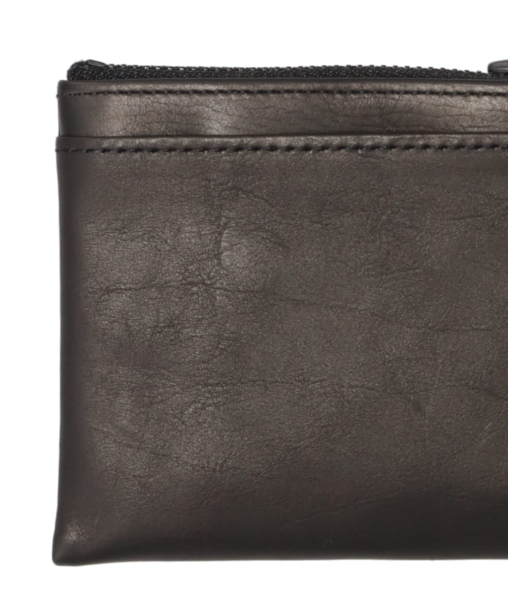 LEATHER WIDE COIN CASE “FLAT”