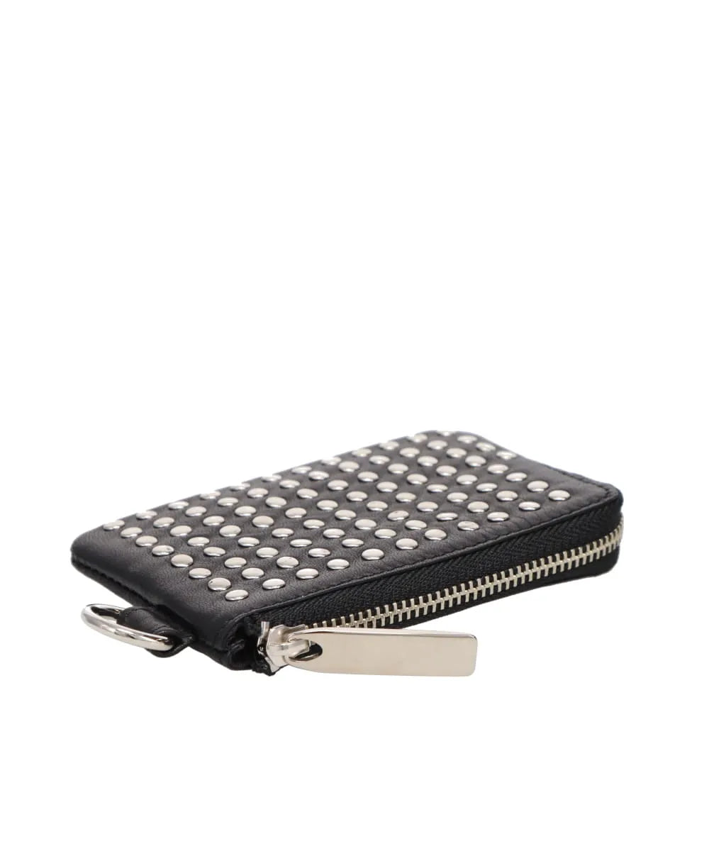 LEATHER COIN CASE �gALL-STUDS�h