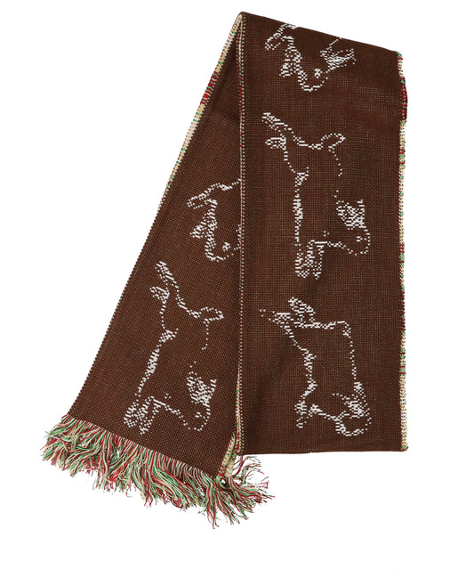 BROWN RABBIT SCARF