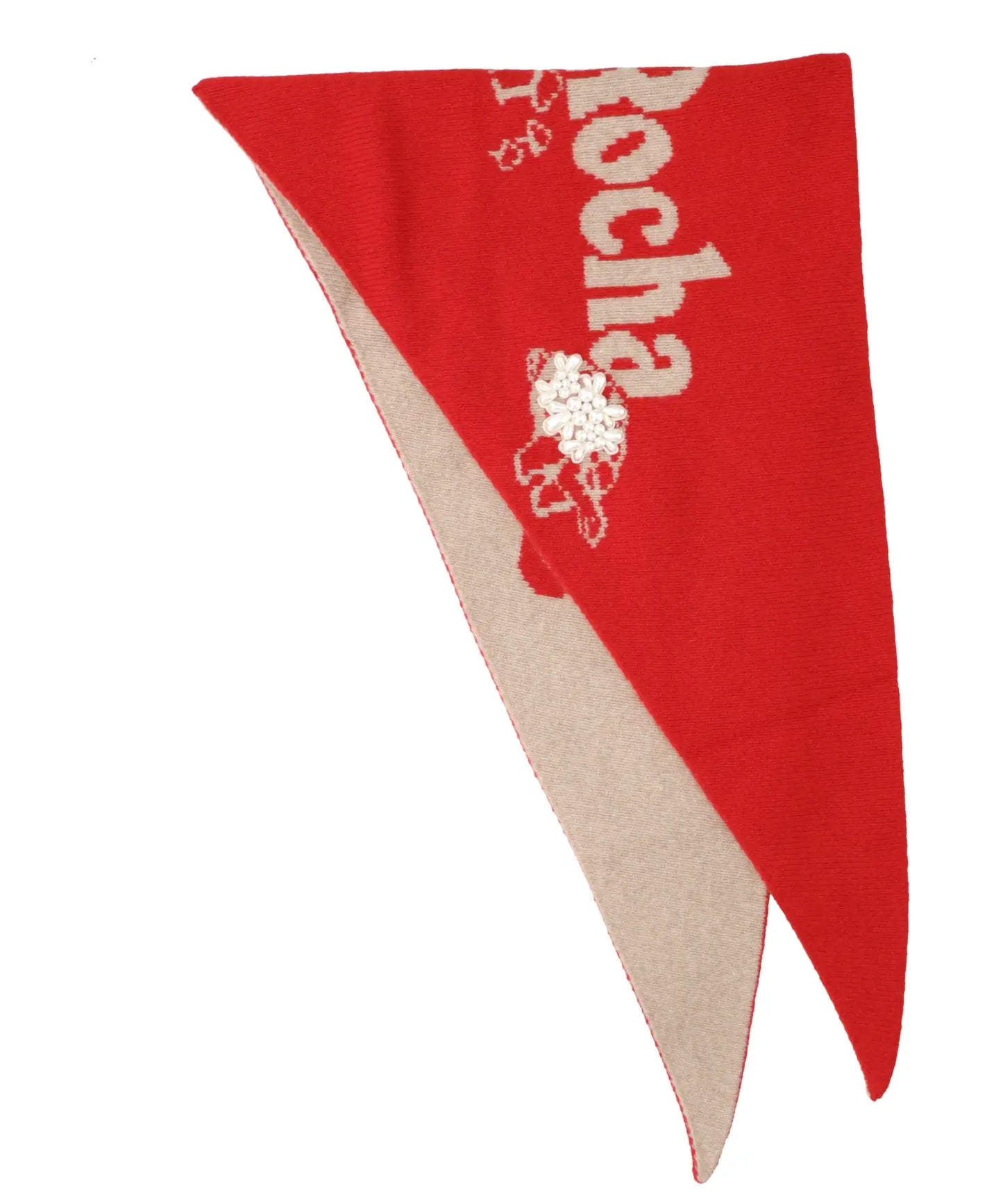 GRAPHIC LOGO KNIT NECKERCHIEF W/ EMB