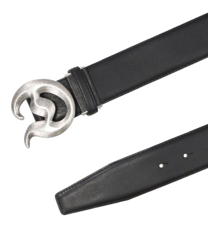 "D" BUCKLE LEATHER VELT