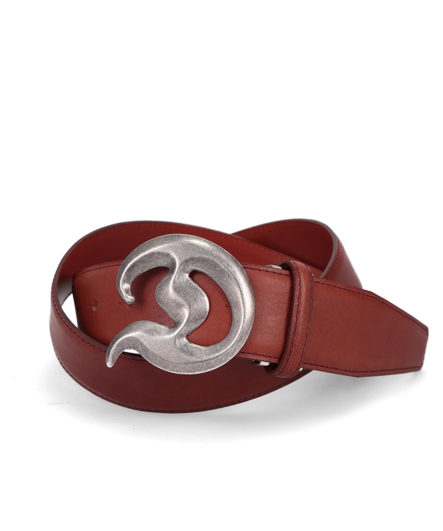 "D" BUCKLE LEATHER VELT