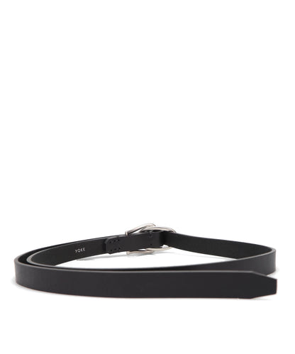 DOUBLE BUCKEL LEATHER BELT