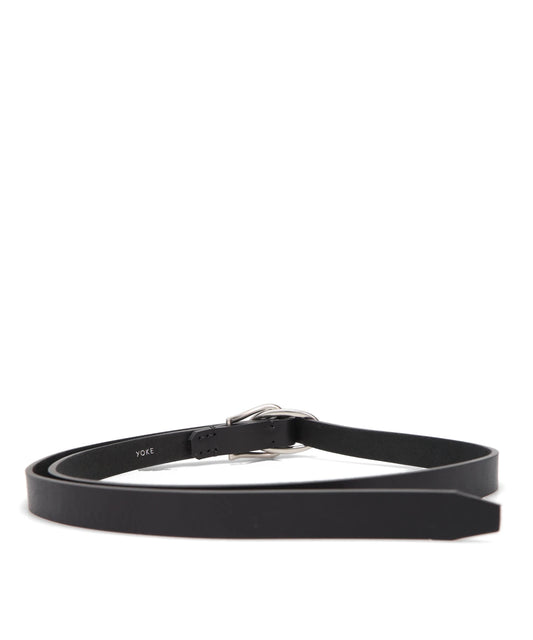 DOUBLE BUCKEL LEATHER BELT
