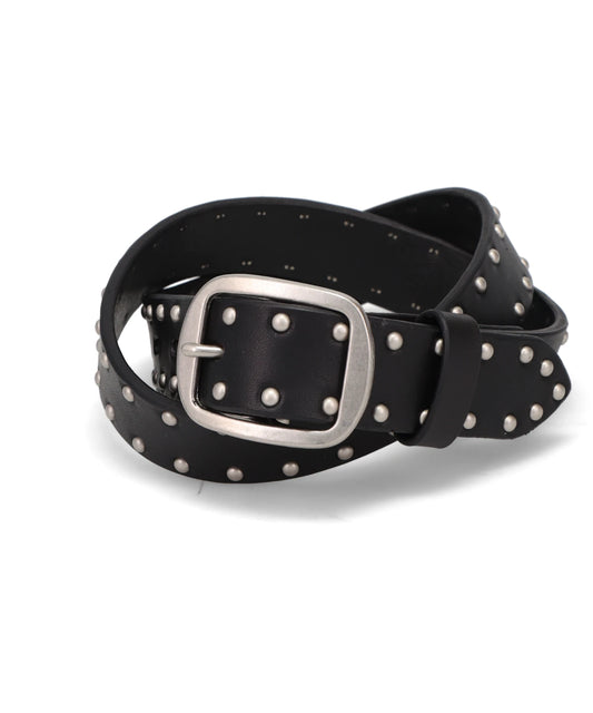 JOHN LAWRENCE SULLIVAN(ジョンローレンスサリバン) 2026AW PIN BUCKLE LEATHER STUDDED BELT JLS-06-34