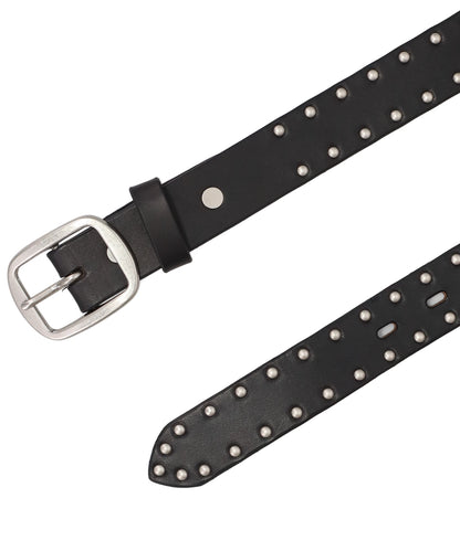 PIN BUCKLE LEATHER STUDDED BELT