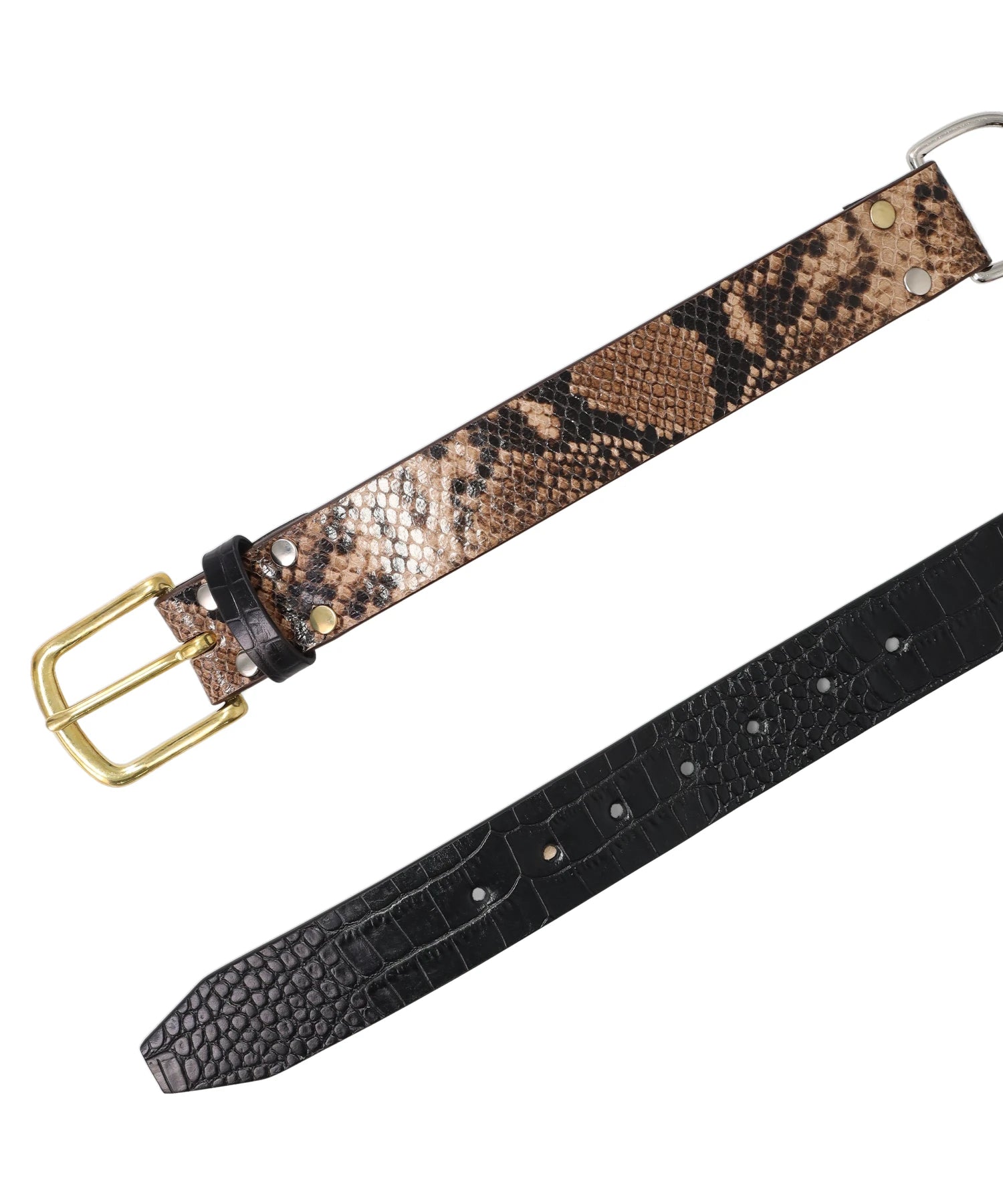 Charles Jeffrey LOVERBOY COLLAGE BELT- BROWN+BLACK BRW – MIDWEST