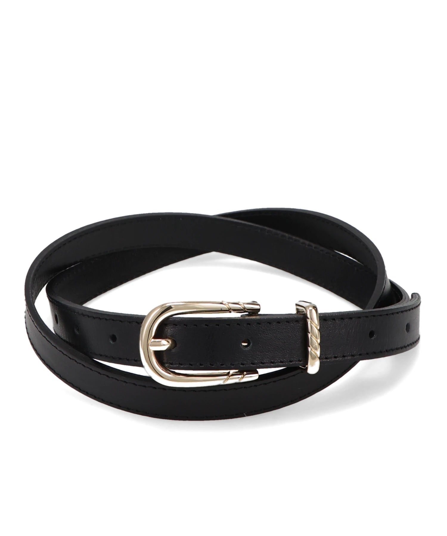 ERNEST W.BAKER SKINNY LEATHER BELT