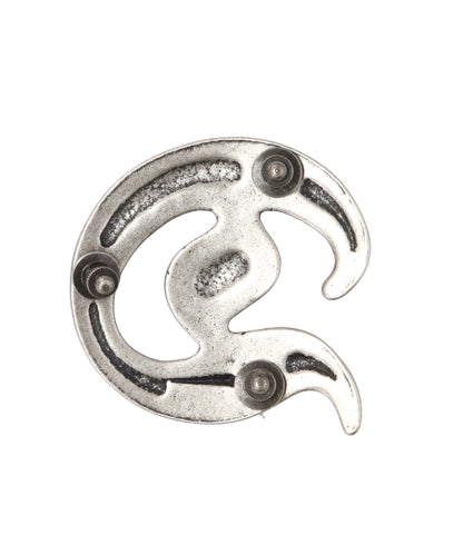 “D” METAL PIN BADGE