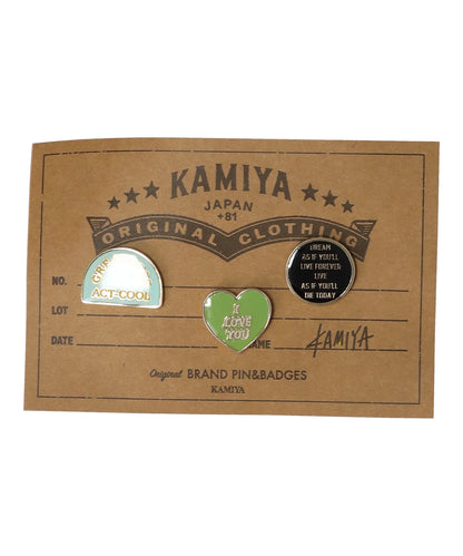KAMIYA(カミヤ) 2026AW ORIGINAL PIN SET 3PIECES (1) G17AC213