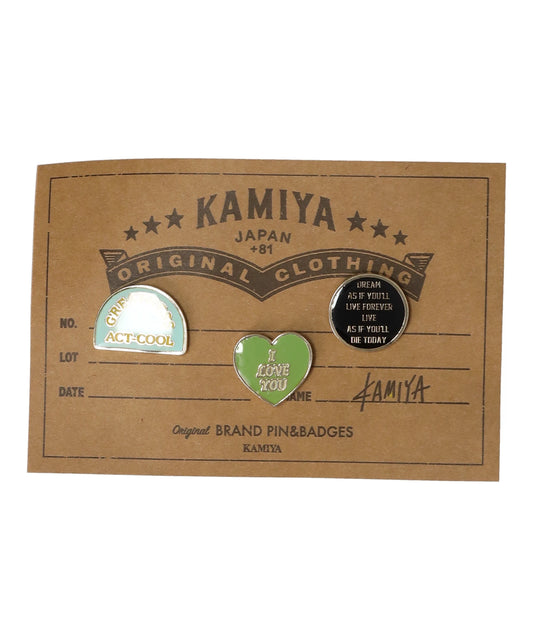 KAMIYA(カミヤ) 2026AW ORIGINAL PIN SET 3PIECES (1) G17AC213