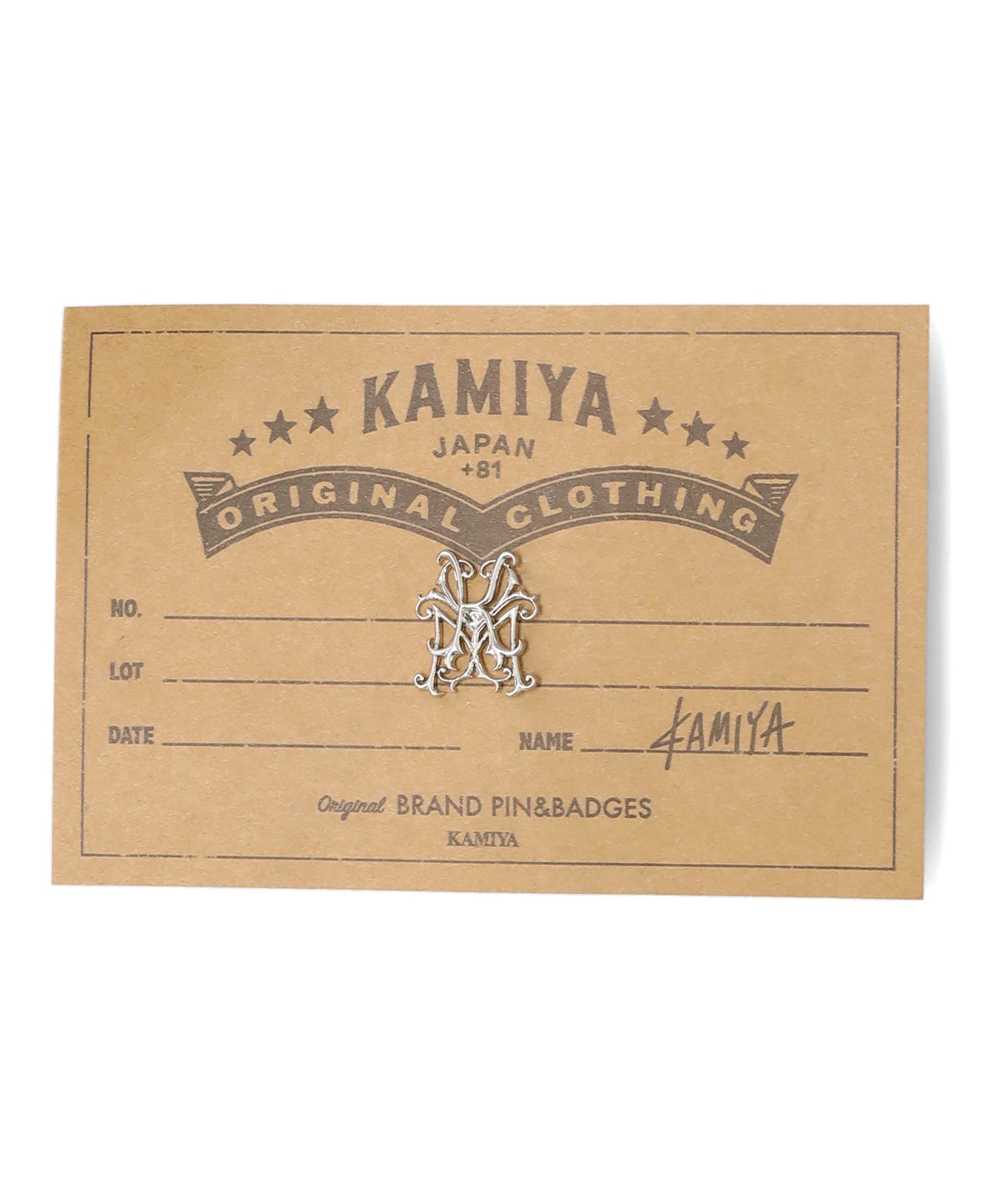 “KMY” ORIGINAL PIN