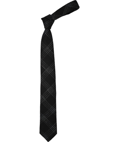 ERNEST W.BAKER CLASSIC TIE - BLACK&WHITE CHECK