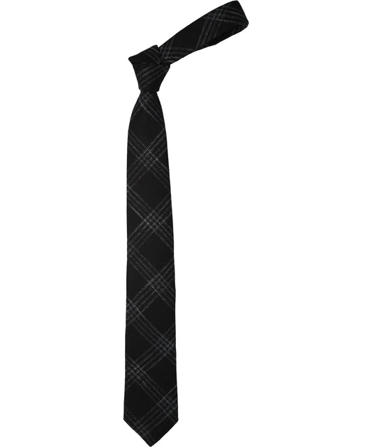 ERNEST W.BAKER CLASSIC TIE - BLACK&WHITE CHECK