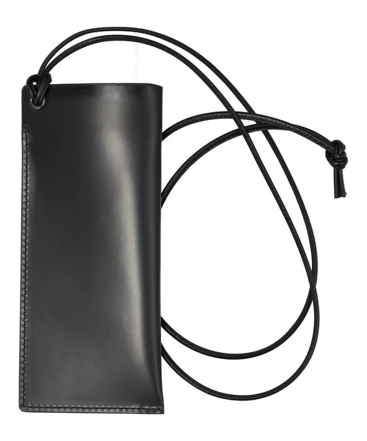 LEATHER GLASSES CASE- BLACK