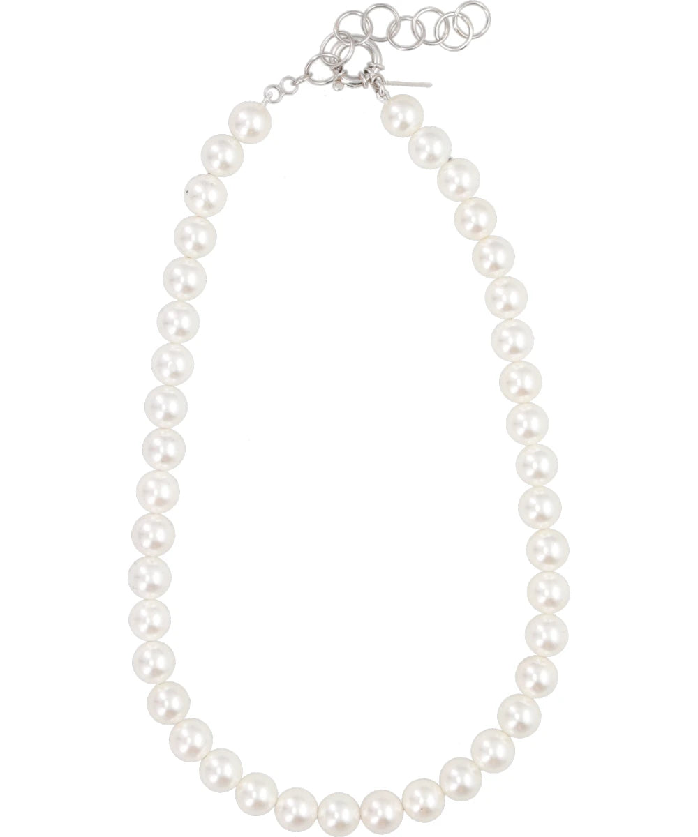 アーネストダブルベイカー ERNEST W．BAKER ストーン ネックレス ERNEST W.BAKER(アーネスト・W・ベイカー)SHELL PEARL NECKLACE