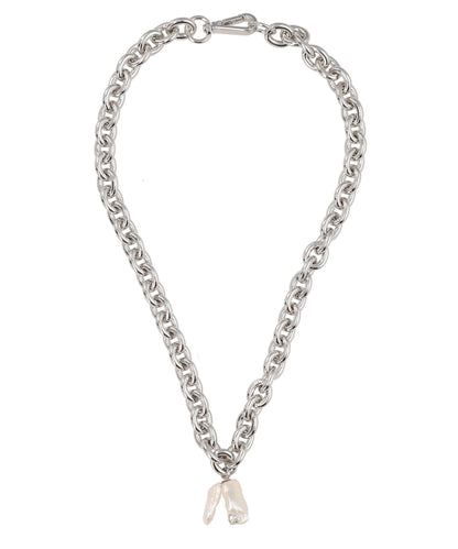 FRAGMENT PEARL CARABINER NECKLACE