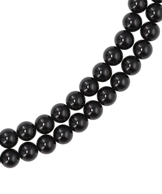 BLACK AGATE PEARL NECKLACE