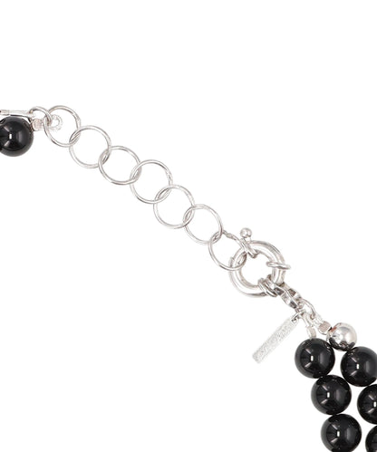 BLACK AGATE PEARL NECKLACE