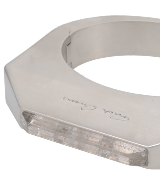CRYSTAL BEVELED BANGLE