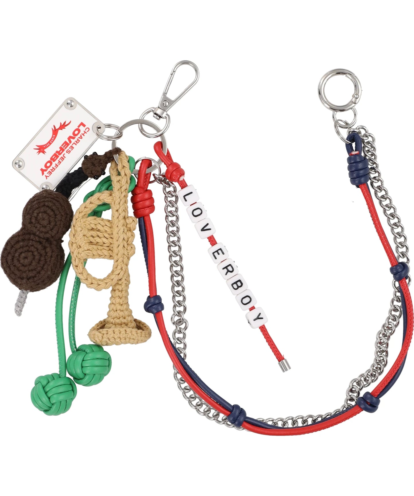 Charles Jeffrey LOVERBOY CHARACTER CROCHET BAG CHARM- INSTRUMENTS