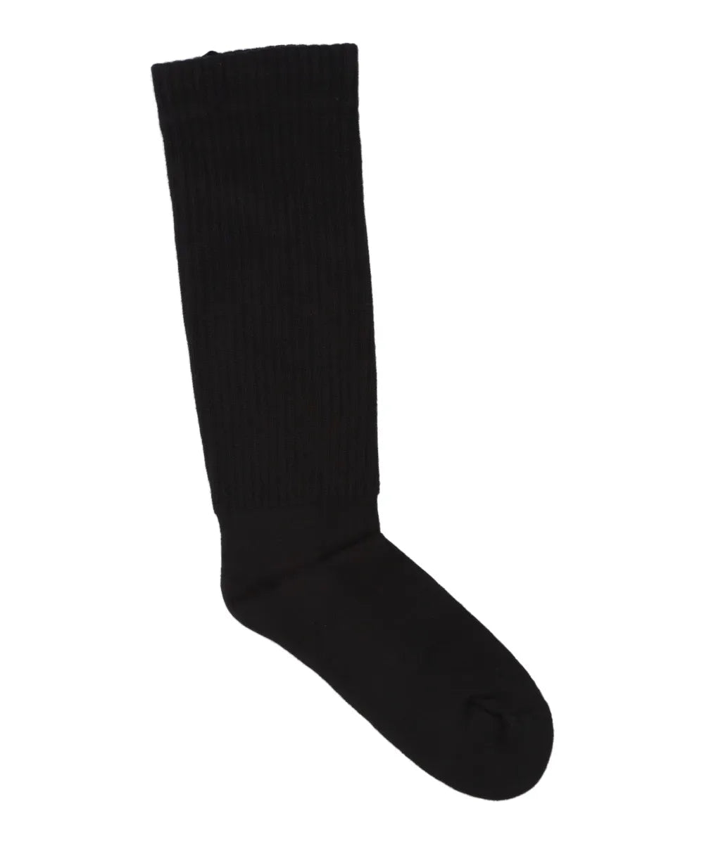 MID CALF SOCKS - BLACK/MILK
