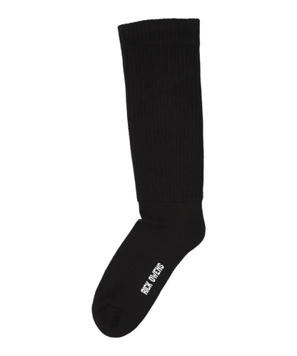 MID CALF SOCKS - BLACK/MILK