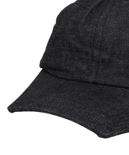 RECYCLED DENIM PENTAGON VISOR 6PANEL CAP