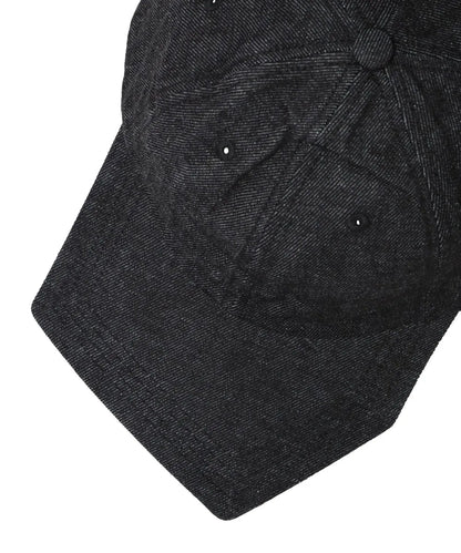 RECYCLED DENIM PENTAGON VISOR 6PANEL CAP
